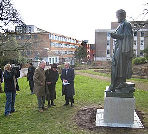 Lord Courtenay statue in Northernhay Park