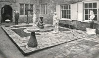 he rear courtyard laid out for Murray's Antiques