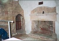 One of the fireplaces in the Priory
