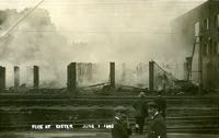 The fire in 1910 at the timber yard