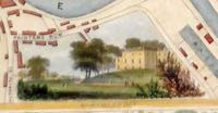 A colour image on the edge of a map of Northernhay House