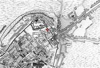 Map showing the location of the High Gaol