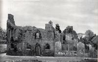 The bombed ruins after 1942