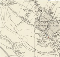 Map showing the Mill 