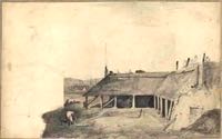 John Gendall sketched the lime kilns in 1840
