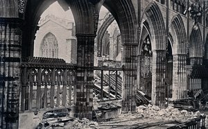 The Cathedral after the blitz.