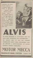 An advert for Alvis