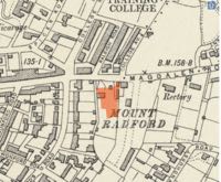 Zenith House overlaid on a 1892 map.