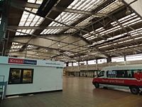 The interior of the Llivestock centre.