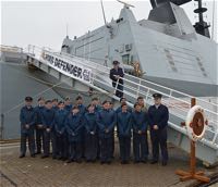 13 Sqn on HMS Defender