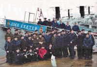 Cadets visiting HMS Exeter