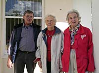 Left to right Richard Holladay, Mrs June Buchanan, and from Vancouver Canada, Susan Dirassar