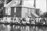 An outing, possibly of the rowing club