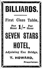 Advert for the Seven Stars