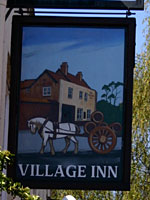 Village Inn sign