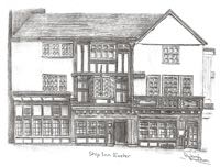 This drawing by Aubone Braddon shows the facade of the building
