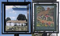 Thatched House signs