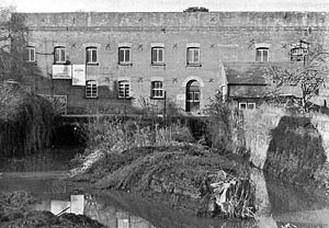 The leat behind 18 St Andrews Road