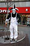 A mime artist in the High Street