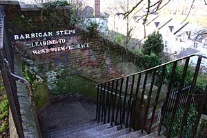 Barbican Steps, City Wall