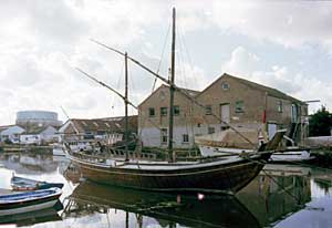 Dhow in canal basin