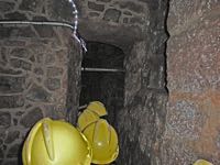 Hard hats are required to visit the passage