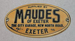 Maudes dealer plaque
