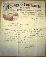 Horseley Co., letter to Mallett