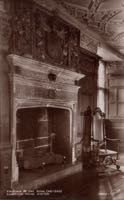 The fireplace in the main room