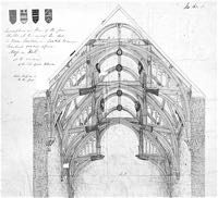 A 19th Century drawing of the roof