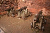 These three small cannon were once at the base of the gatehouse