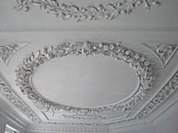 One of the wonderful plaster ceilings