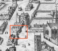 This map shows St Martin's Gate as a simple arched affair