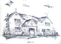 Old Matford House from Old Exeter, by James Crocker