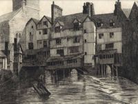 An engraving of Horse Pool
