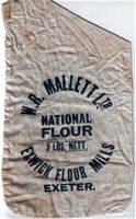 A cotton, 3lb flour bag