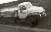 Dennis Hammond driving a Mallett truck