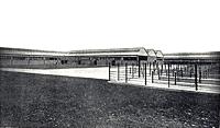 General view of the sheep, fat pig and store pig pens.