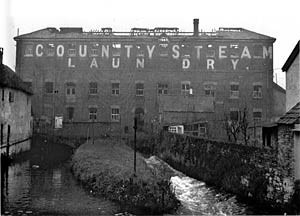 The fire damaged County Steam Laundry 1941