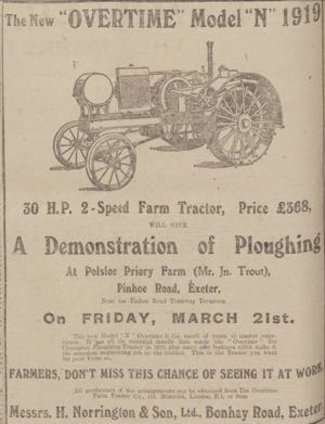 Model N Tractor ad
