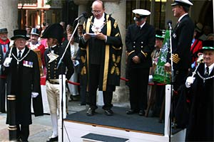 Proclamation of the victory at Trafalgar