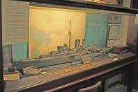 The model of HMS Exeter