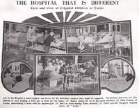 A postcard promotion of the hospital