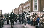 Police horses in the High Street