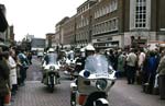 Police motor cyclists in the High Street