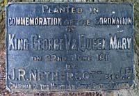 Heavitree oak plaque