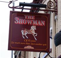 The sign for the Showman, 2005