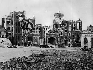 The bombed Dellers 1942