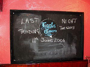 The Eagle Tavern closes