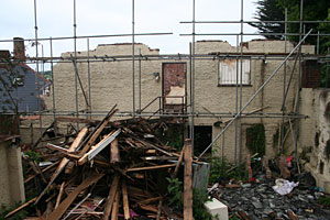 The demolished Red Cow